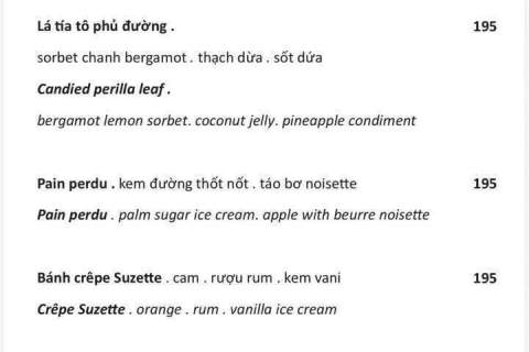 TRÁNG MIỆNG / DESSERT