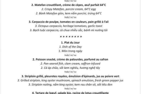 Lunch Menu